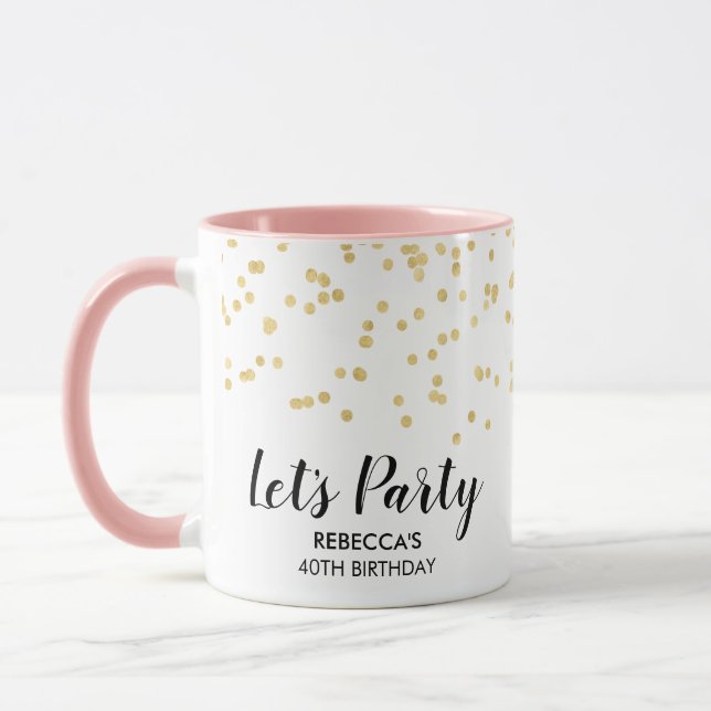 Birthday Party Gold Imitats Foil Confetti Individu Tasse (Links)