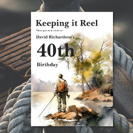 Birthday Party im Wasserfarbenbereich Einladung