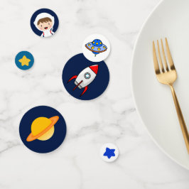 Birthday Party im Weltraum Konfetti