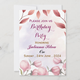 Birthday Party Invitations  Einladung