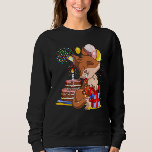 Birthday Party Nature Animal Niedlich Forest Fox Sweatshirt