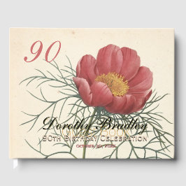 Birthday Party Peony Custom Gästebuch