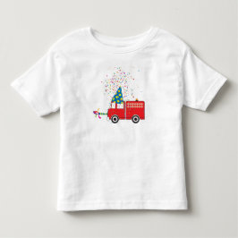 Birthday Party personalisiert Red Fire Truck Kleinkind T-shirt