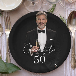 Birthday party photo cheers pappteller