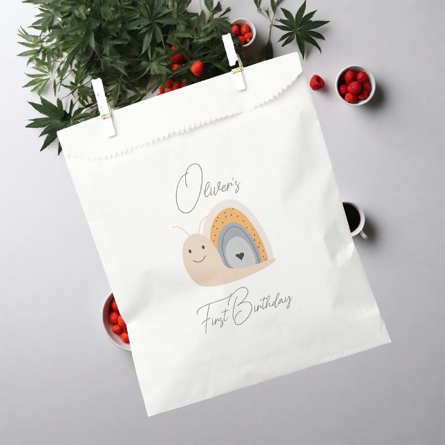 Birthday Party Snail Rainbow Rain Geschenktütchen (Von Creator hochgeladen)