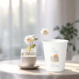 Birthday Party Snail Rainbow Rain Pappbecher