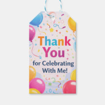 Birthday Party Thank You Tag – Kids Party Gift Tag