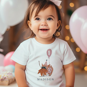 Birthday Paw-ty niedlichen Welpenhund Mops Custom  Baby T-shirt