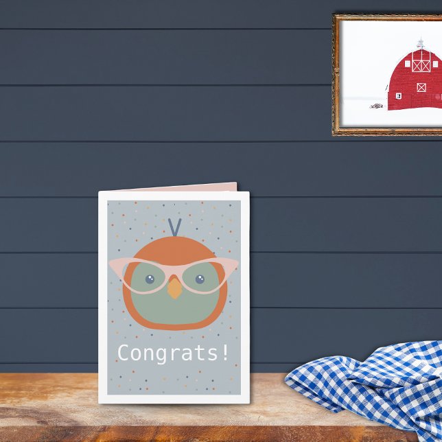 Birthday Penguin Confetti Geburtstagskarte Einladung (Animal Penguin Birthday Card Dot Pattern on Blue Background)