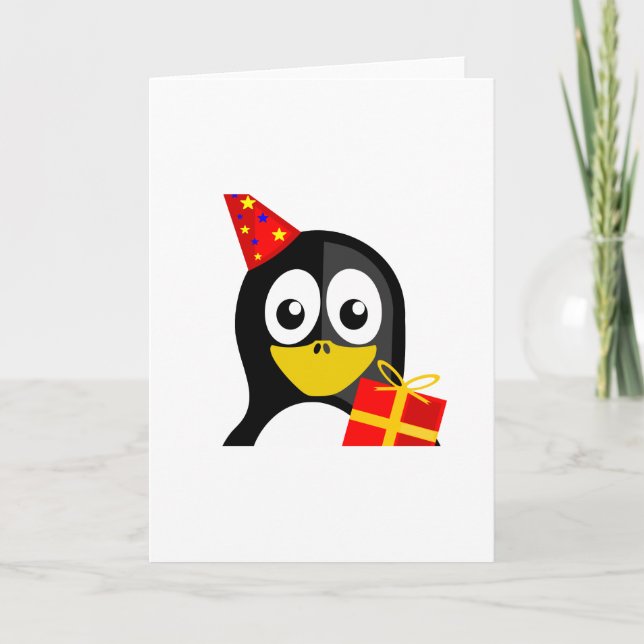 Birthday Penguin Karte (Vorderseite)