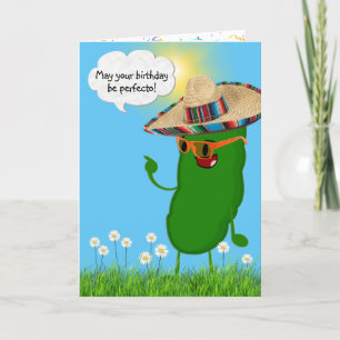 Birthday Pickle mit Sombrero Karte