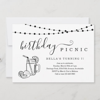 Birthday Picnic Party Einladung