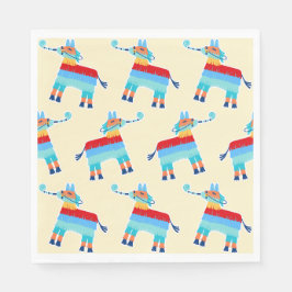 Birthday Pinata Party Napkins Serviette
