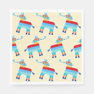 Birthday Pinata Party Napkins Serviette