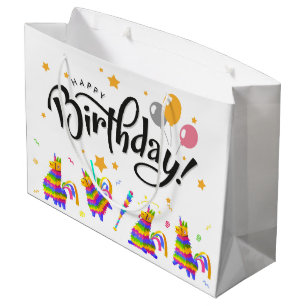 Birthday Pinatas Geschenktasche Große Geschenktüte