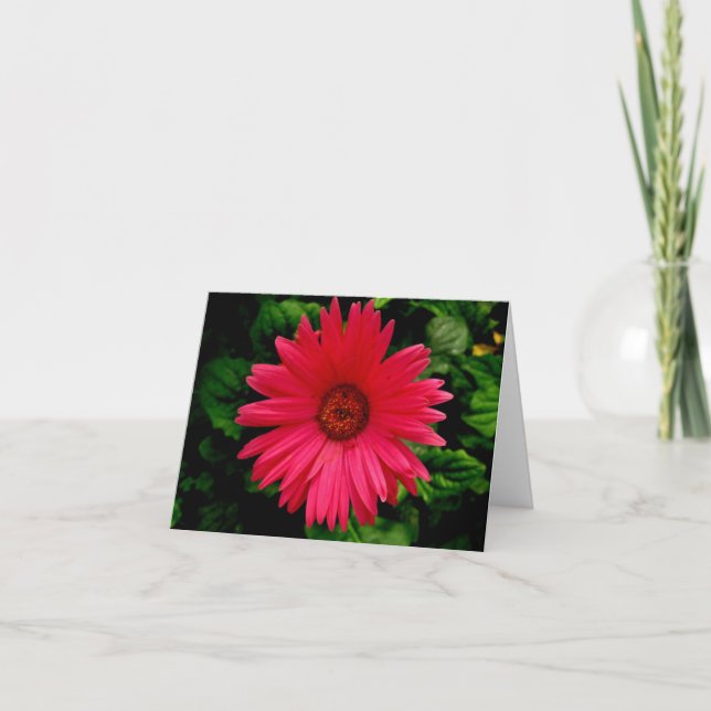 Birthday - Pink Flower-small Karte (Vorderseite)