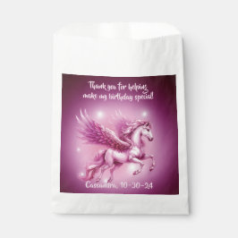 Birthday Pink Pegasus Fantasy Design Geschenktütchen