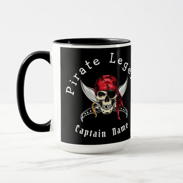 BIRTHDAY Pirate Skull Tasse (Links)