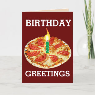 BIRTHDAY PIZZA CARDS KARTE