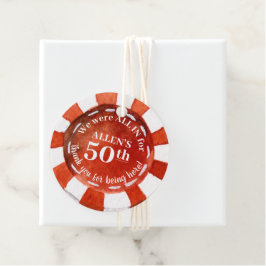 Birthday Poker Chip Vielen Dank Geschenkanhänger