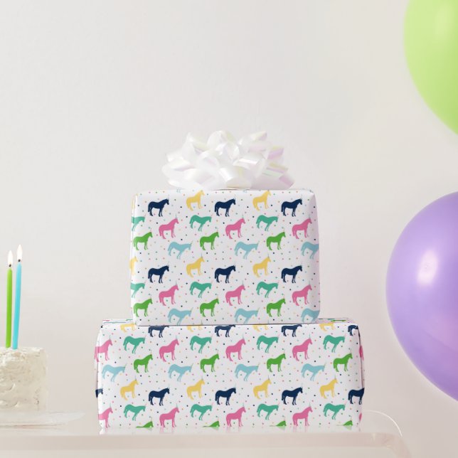 Birthday Ponies Gift Wrap Geschenkpapier (Partygeschenke)