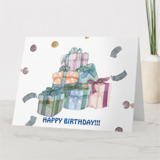 BIRTHDAY PRÄSENTIERT KARTE