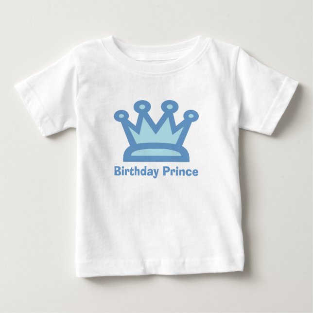 Birthday Prince Baby Boy Birthday TShirt (Vorderseite)