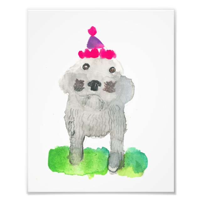 Birthday Pup Print Fotodruck (Vorne)