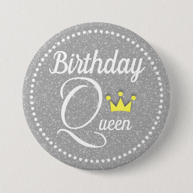 Birthday Queen Button (Vorderseite)