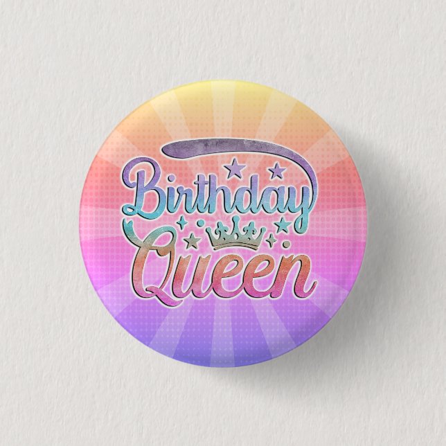 Birthday Queen Button (Vorderseite)