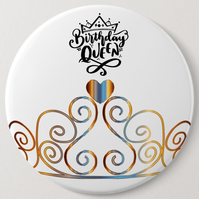 Birthday Queen Button (Vorderseite)