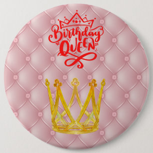 Birthday Queen Button