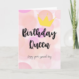 Birthday Queen Card Karte