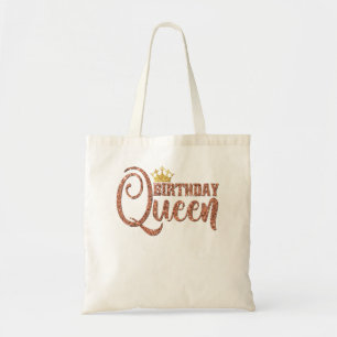 Birthday Queen Crown Gift Girly Rose Wife Bestie Tragetasche