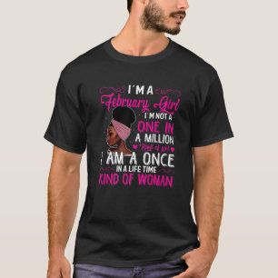 Birthday Queen Girls Women Februar Ich bin ein Feb T-Shirt