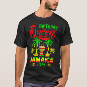Birthday Queen Party Jamaica Girls Trip 2024 T-Shirt