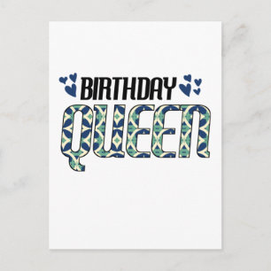 Birthday Queen Postkarte
