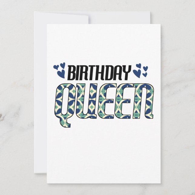Birthday Queen Save The Date (Vorderseite)