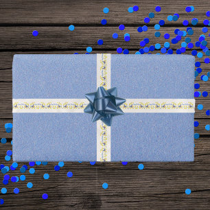Birthday Red Blue Birds Branches Gelbe Blumen Satinband