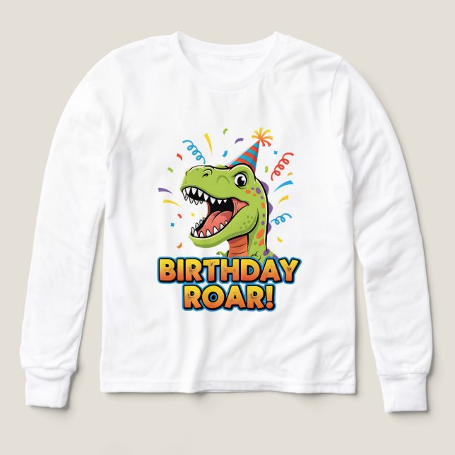 Birthday Roar Cute Dinosaur Birthday Party Design (Design Vorderseite)