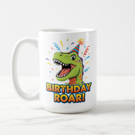 Birthday Roar Cute Dinosaur Birthday Party Design Kaffeetasse