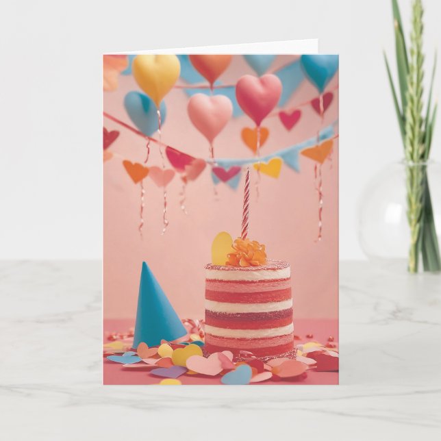 Birthday Robot Overload Karte (Vorderseite)