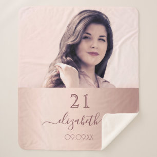 Birthday Rose Gold Rose Foto Name Sherpadecke