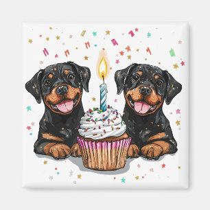Birthday Rottweiler Hunde Magnet