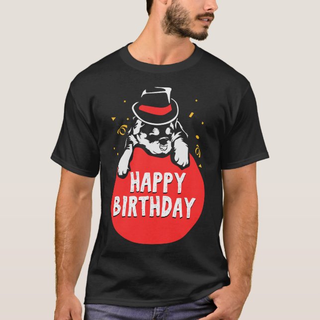 Birthday Rottweiler T-Shirt (Vorderseite)