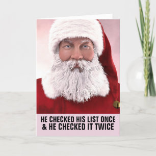 BIRTHDAY SANTA CLAUS NAUGHTY LIST GROSSE KARTEN