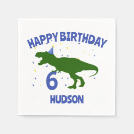 "Birthday-Saurus" Kinderkind Dinosaurier Geburtsta Serviette