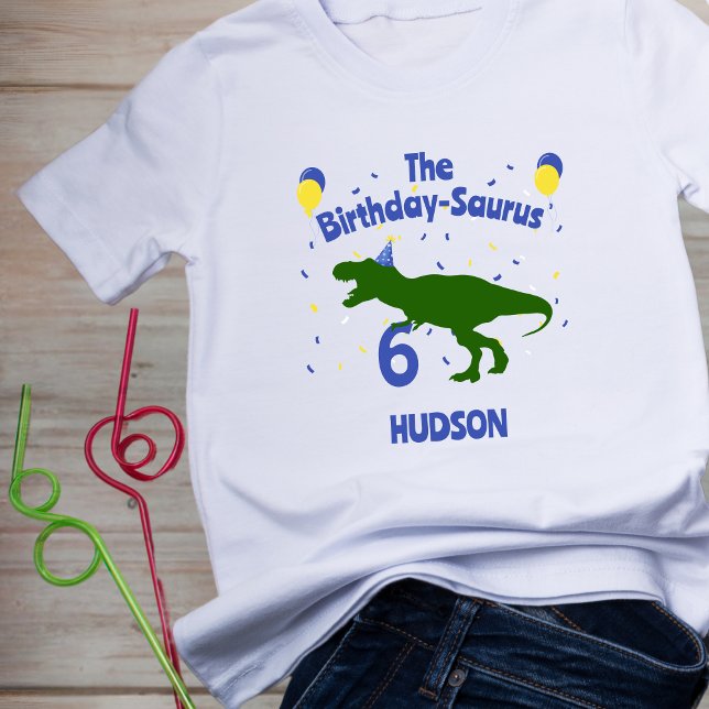 "Birthday-Saurus" Kinderkind Dinosaurier Geburtsta T-Shirt (Von Creator hochgeladen)