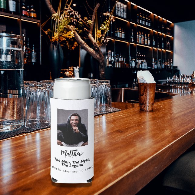 Birthday Schwarz-weiß Foto Man Mythos Legende Selters Dosenkühler (Von Creator hochgeladen)