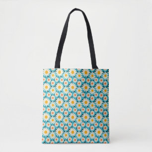 Birthday Seamless White and Orange Daisy Blume
